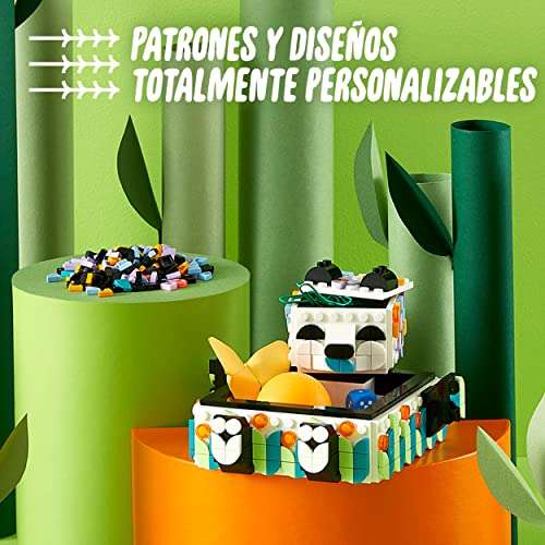 LEGO 41959 Dots Bandeja Osito Panda, Juguete, Joyero Infantil y Caja de Almacenamiento