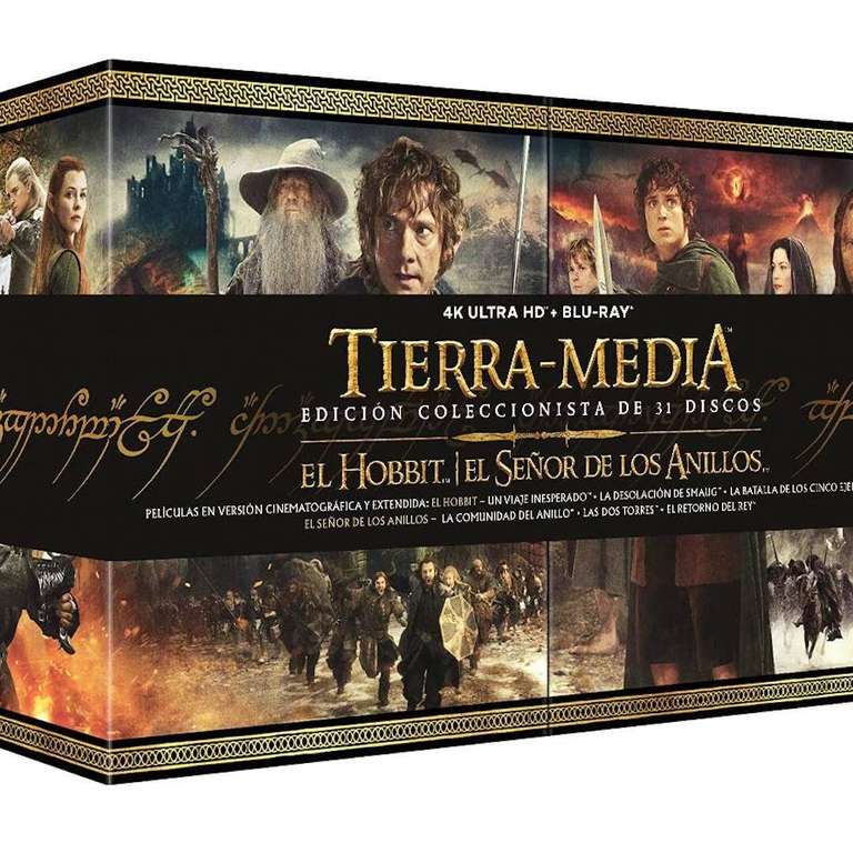 Pack Tierra Media (El Hobbit y El Señor de los Anillos) - Edición Coleccionista 4k Ultra-HD + Blu-ray [Blu-ray]