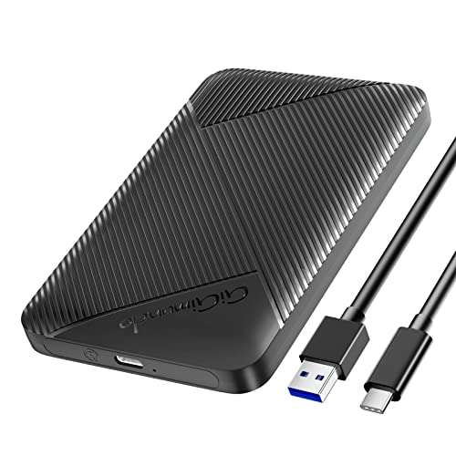Carcasa Disco Duro 2,5", 5Gbps USB 3.0. Para HDD SSD SATA I/II/III de 7mm y 9.5mm de Altura con Cable USB, Sopporta UASP, Trim