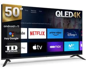 Smart TV 50 pulgadas QLED 4K - TD Systems PRIME50C19GLQ [225€ NUEVO USUARIO]