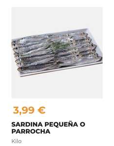 Sardina pequeña, Xouba o Parrocha a 3.99€ Kg