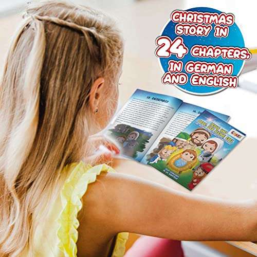 CRAZE, Calendario Adviento 2022, figuritas del belen niños, juguetes para niños, 24 sorpresas, decoración navideña, figuras belen 40812