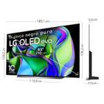 TV OLED EVO 83" LG OLED83C34LA (+1 año FILMIN, +cupón 20€ para ordenador +3 Meses Apple Tv+) 120Hz | 4xHDMI 2.1 | Dolby Vision & Atmos | DTS
