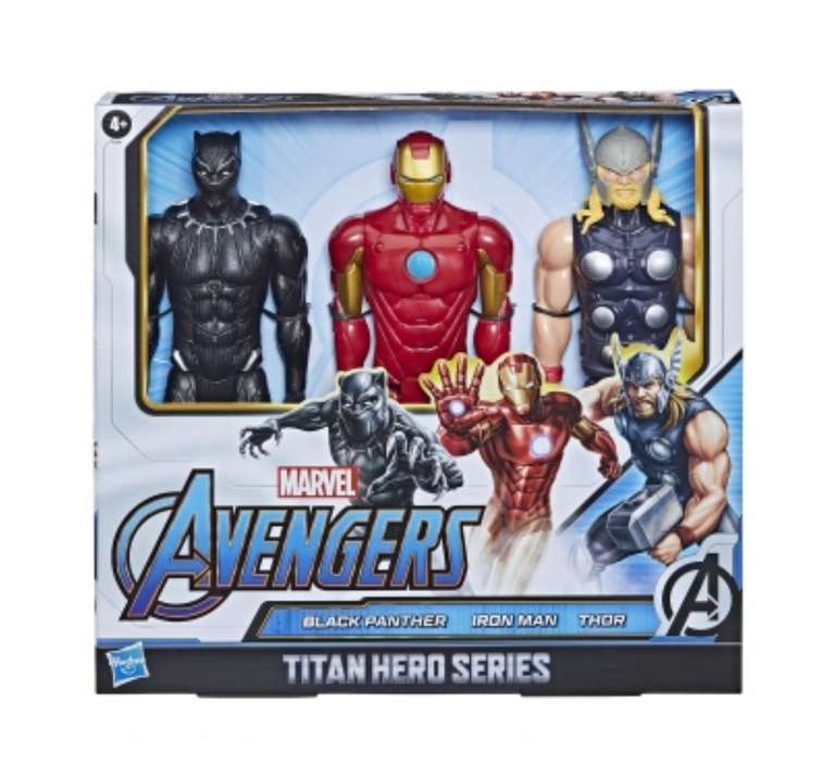 Avengers Pack 3 Figuras de Acción Titán +4 años