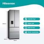 Hisense RF632N4WIE Frigorífico Premium Inverter, French Door, Con dispensador, No Frost, 2 Metros,Cajón, 337Litros