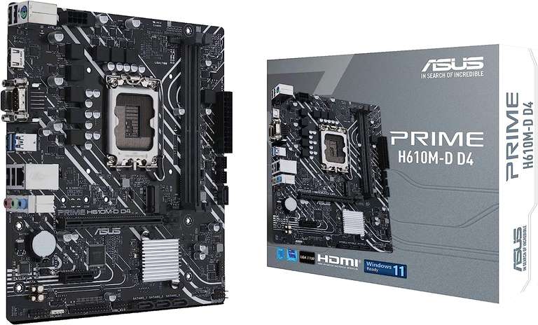 ASUS Prime H610M-D D4 - Placa Base mATX Intel H610 LGA 1700-Prime day