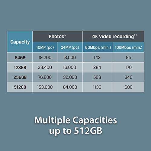 Kingston SDG3/128GB Tarjeta de memoria SD ( 128GB SDXC Canvas Go Plus 170R C10 UHS-I U3 V30 )