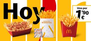 Elige entre Patatas Fritas, Shacker Fries Risketos o Top Fries Medianas por 1,90€