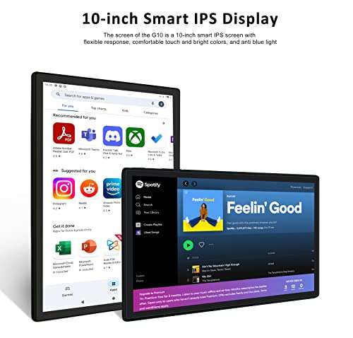 Tablet 10" Android 11 Procesador Octa-Core 4 GB RAM 64 GB, Smart IPS, Batería 8000 mAh, Cámara 8 MP, Type C, Funda + Lápiz + Teclado + Ratón