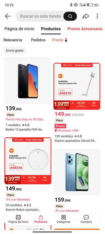 20€ de descuento en pedidos de 100€ en la Tienda oficial de Xiaomi en AliExpress