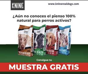 Muestras GRATIS de comida para perros 100% natural Knine