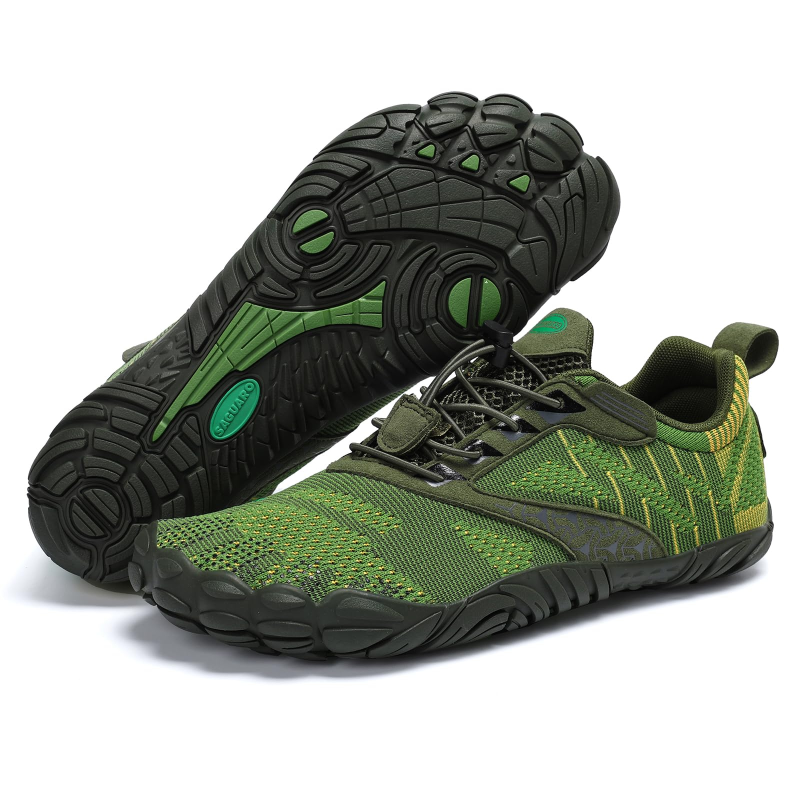 SAGUARO Punto Barefoot Zapatillas Minimalistas Hombre Mujer Gr.36-48 verde