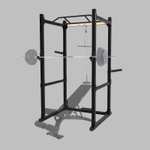 Rack Musculación Compacto Plegable/Retráctil Sentadillas/Tracción /// Rack Musculación Rack Body 900 399€