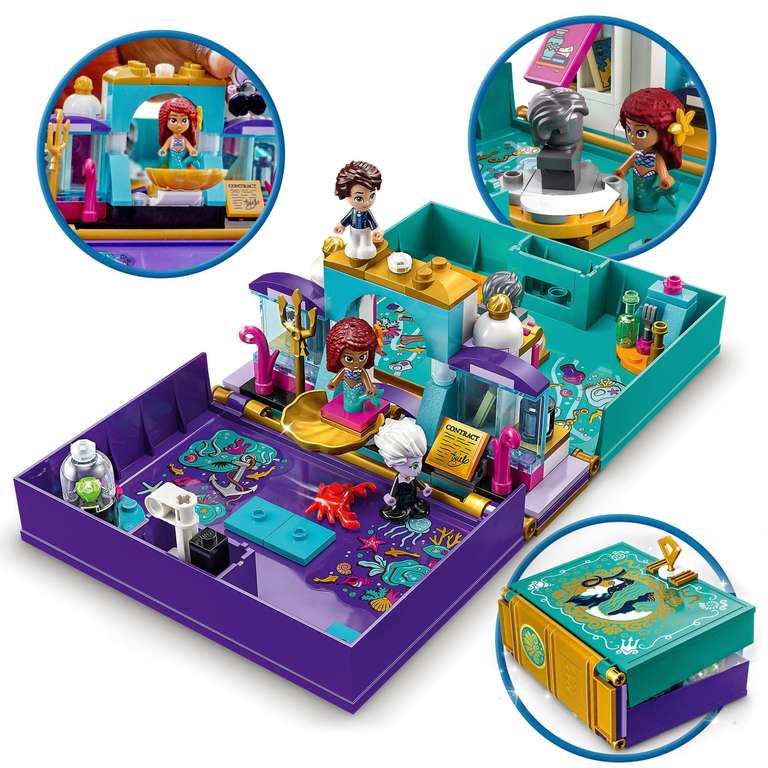 LEGO 43213 Disney Princess La Sirenita Libro de Cuentos