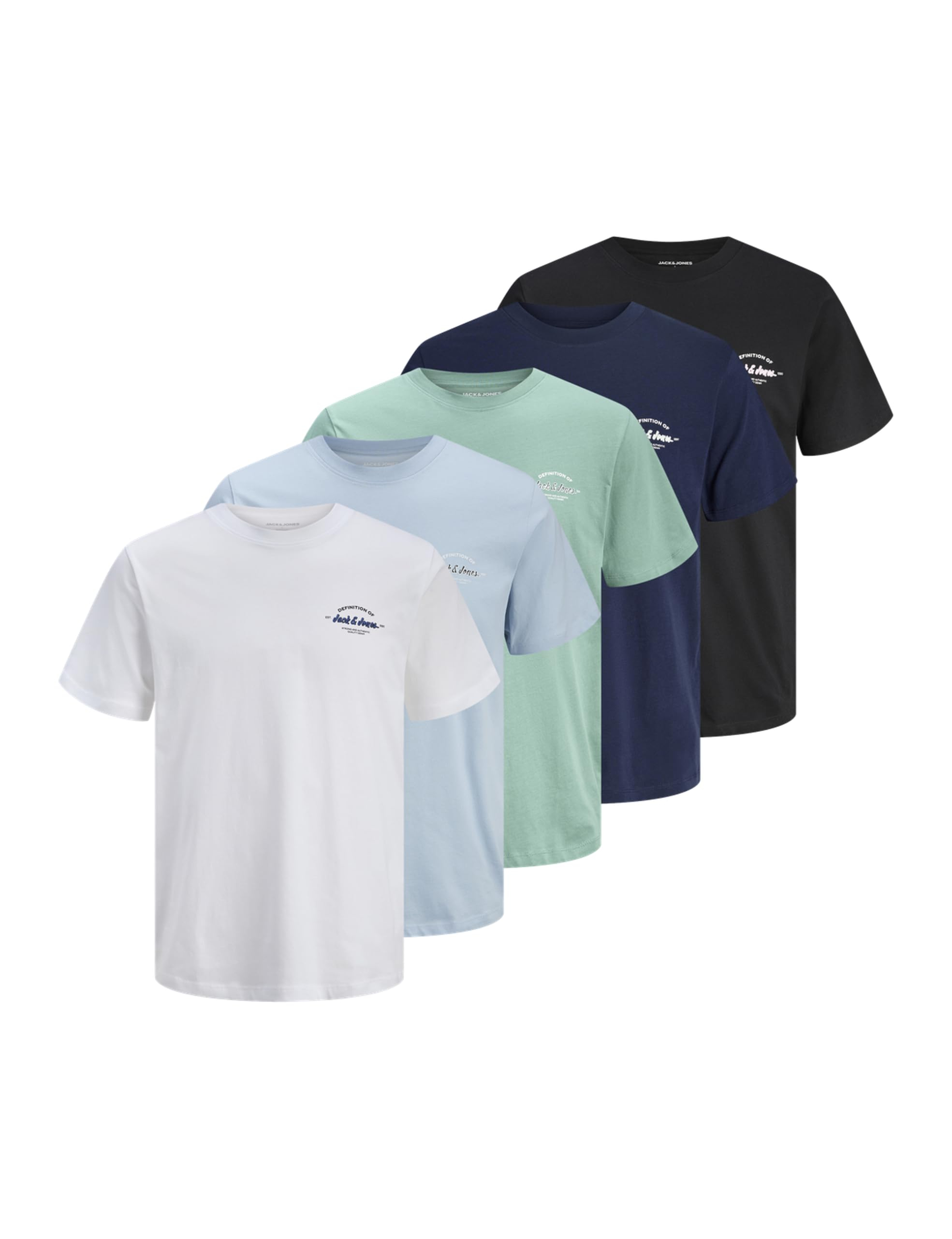 5 camisetas Jack&Jones Jjbrandon en las tallas S,M y L
