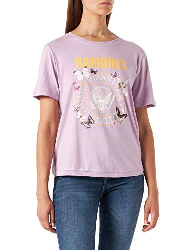 Springfield Camiseta Ramones Lila Mujer (Tallas: XS a la XL)