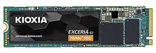 Kioxia EXCERIA NVMe SSD 1TB PCIe/NVMe 1.3 Gen3x4 2100 MB/s M.2 2280 Form Factor