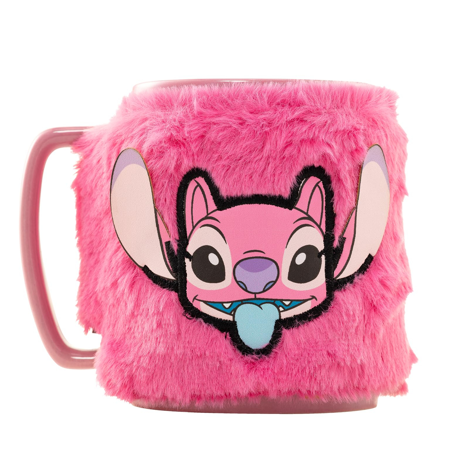 (Reaco - Como nuevo) Taza lilo y Stitch color rosa
