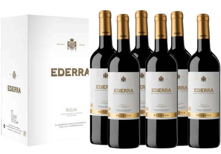 Ederra Vino tinto reserva DOCa Rioja caja 6 botellas 75 cl