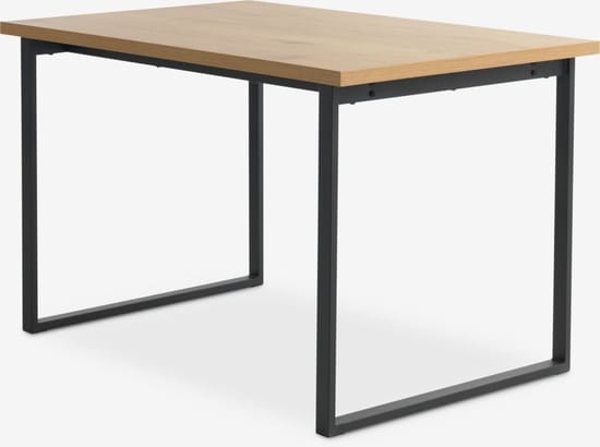 Mesa de comedor AABENRAA 80x120 color roble cálido/negro