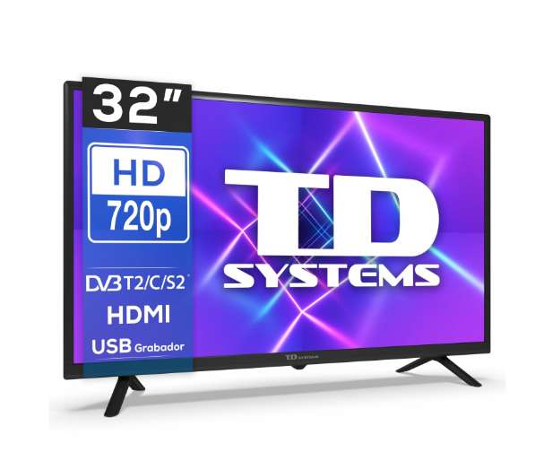 TV LED 81,28 (32") TD Systems K32DLC16H, HD, PVR por USB » Chollometro