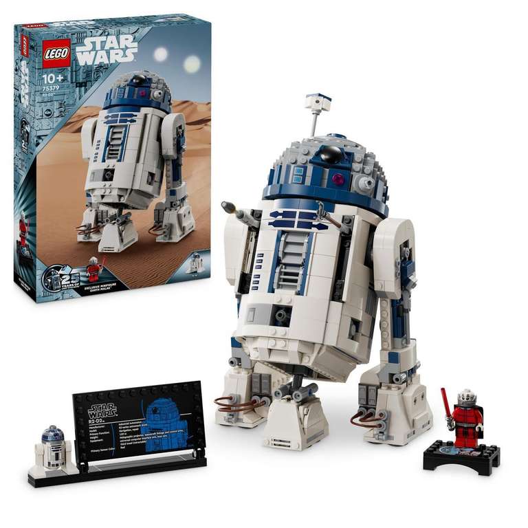 LEGO 75379 Star Wars R2-D2 Figura de juguete de un droide para construir, exponer, coleccionar y jugar con creatividad