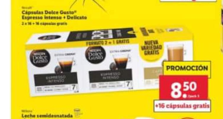 48 Cápsulas Dolce Gusto Lidl » Chollometro