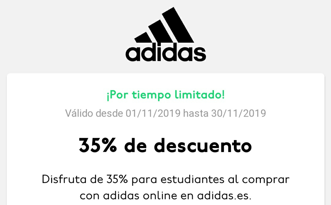 Adidas Agosto 2020 SAVE 30% - www.colexio-karbo.com