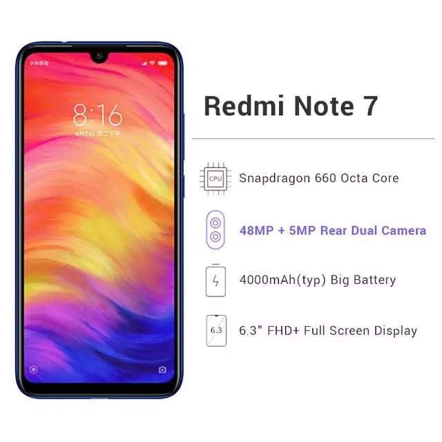 Xiaomi Redmi Note 7 464 Versión Cn Chollometrocom